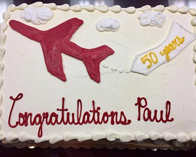 Congratulations to Paul Westcott on 50 Years of Service